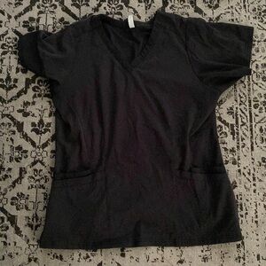 Wonderwink Black scrub top.